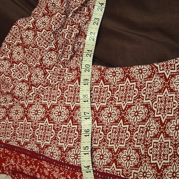 Boho inspired midi dress with tassles. Women's XL. - Picture 7 of 8